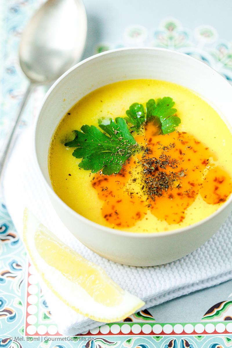 Turkish chicken soup with yoghurt and paprika-mint butter - GourmetGuerilla